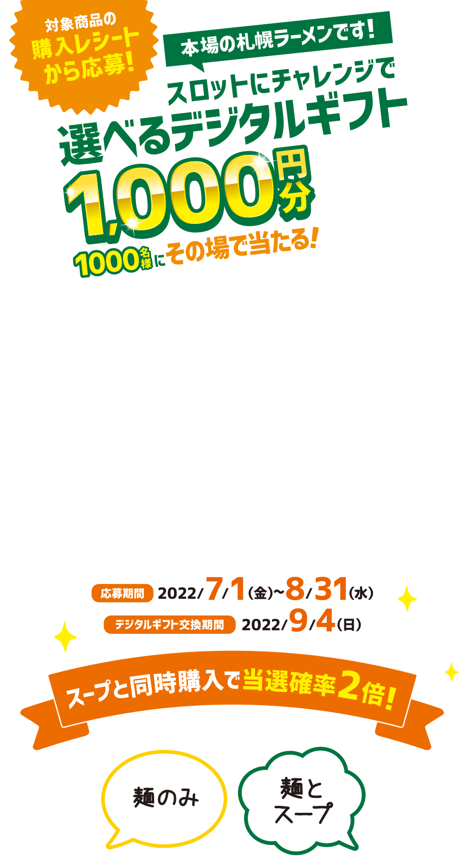 菊水レシートキャンペーン スロットにチャレンジで選べるデジタルギフト1 000円分が1 000名様にその場で当たる